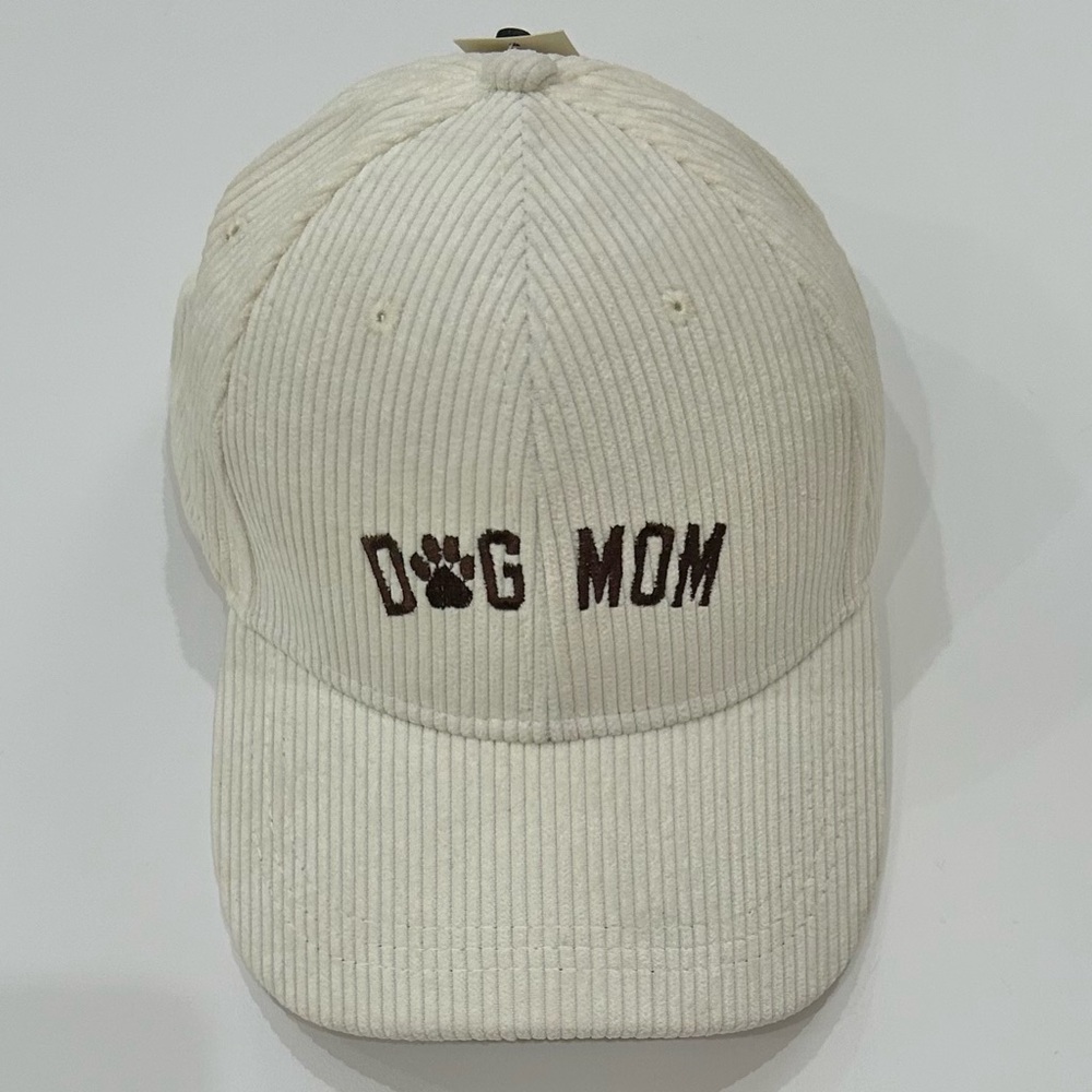 NWT Dog Mom Corduroy Baseball Cap